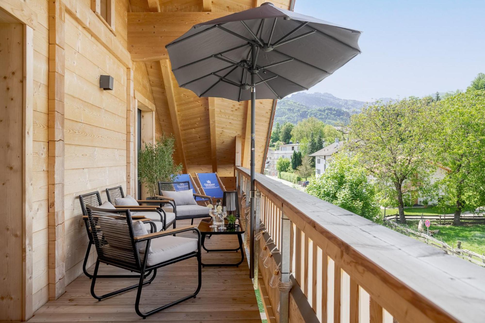 Fenjoy: Ferienapartment Mit Bergblick / Balkon / Bbq แบร์เนา อัม คีมเซ ภายนอก รูปภาพ